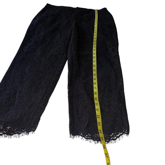 Draper James Belle Meade Black Pull On Lace Pant Size M NWT Ankle Length - Picture 12 of 14